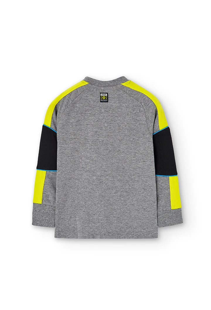 Camiseta punto de niño gris vigora