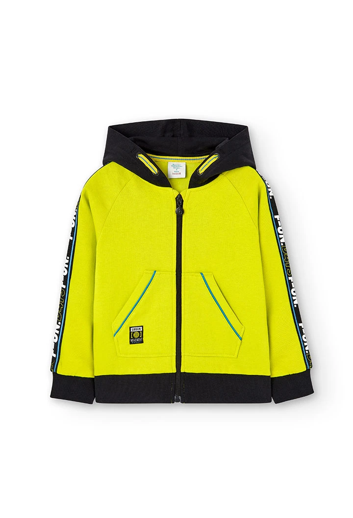 Jacke plüsch mit kapuze für junge