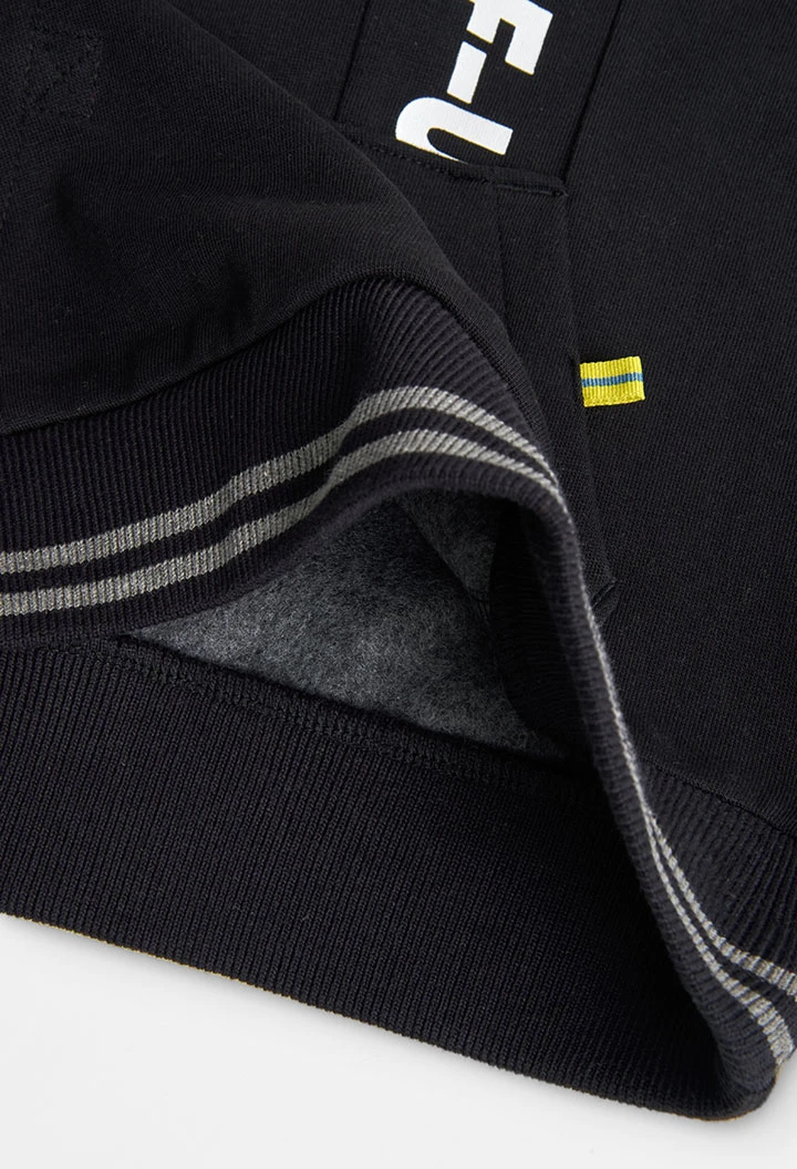 Sweatshirt felpa com capuz para menino