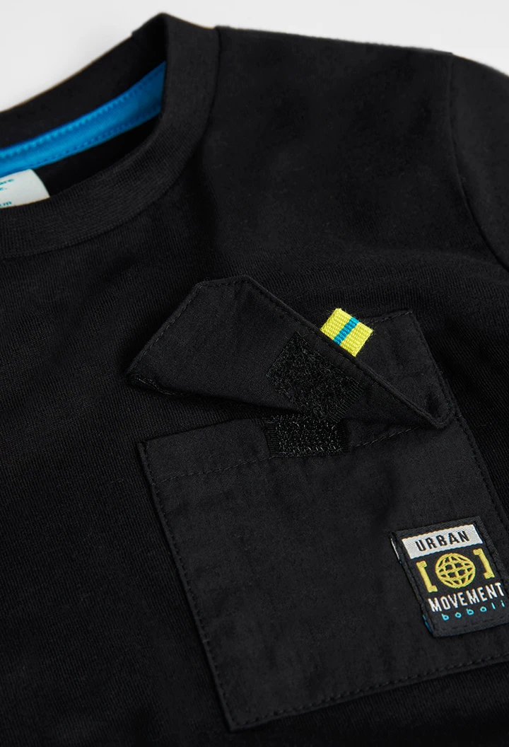 T-Shirt tricot combiné pour garçon
