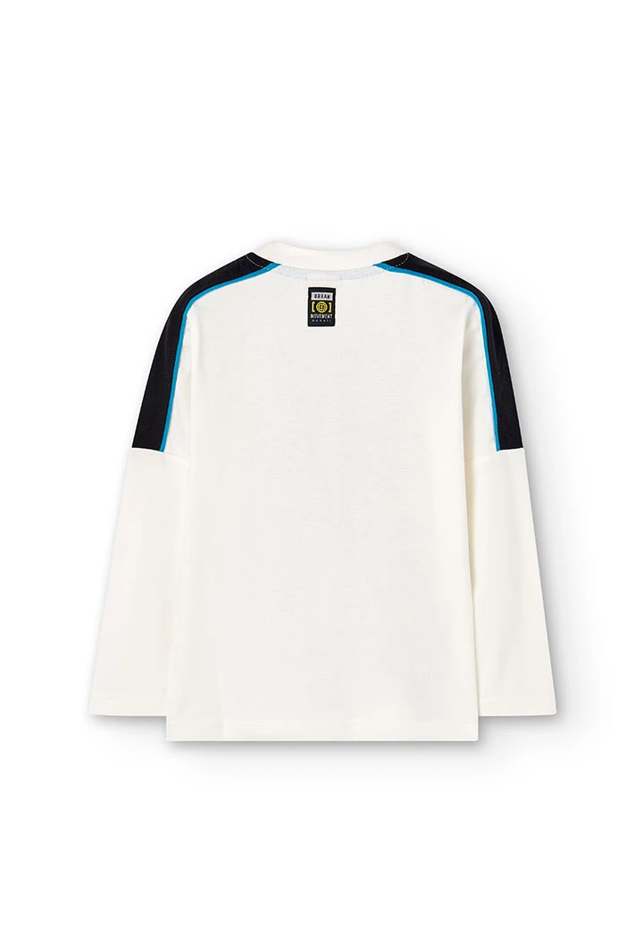 T-Shirt tricot bicolour pour garçon