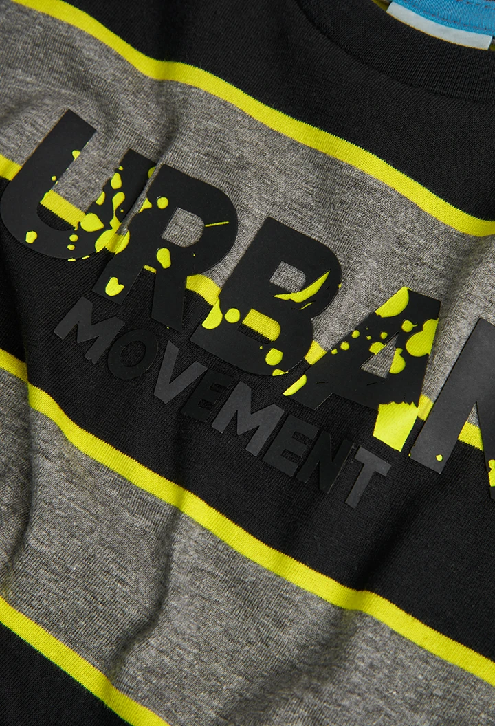 T-Shirt tricot à rayures pour garçon