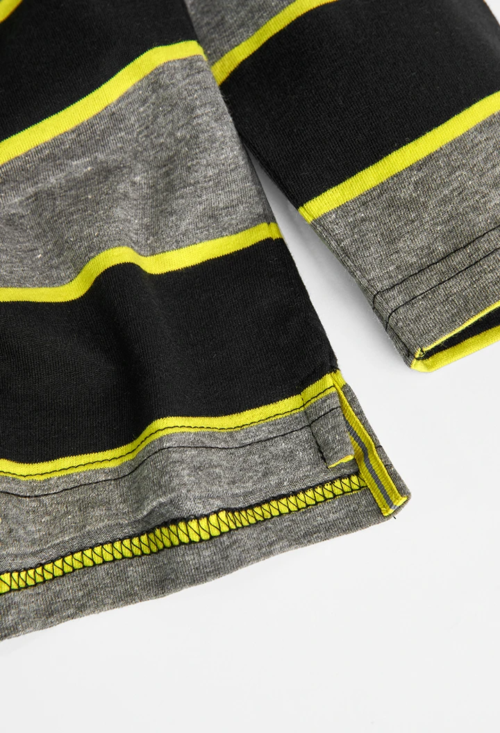 T-Shirt tricot à rayures pour garçon