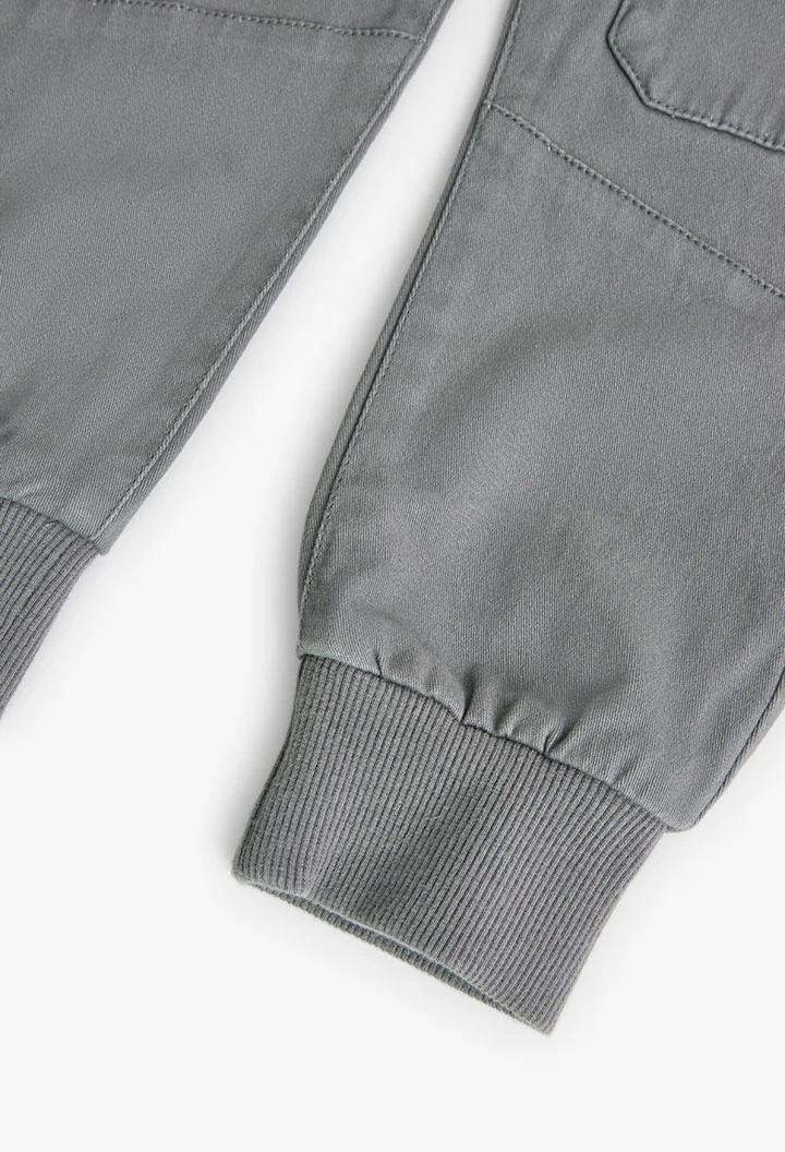 Pantalon en toile stretch pour garçon -BCI