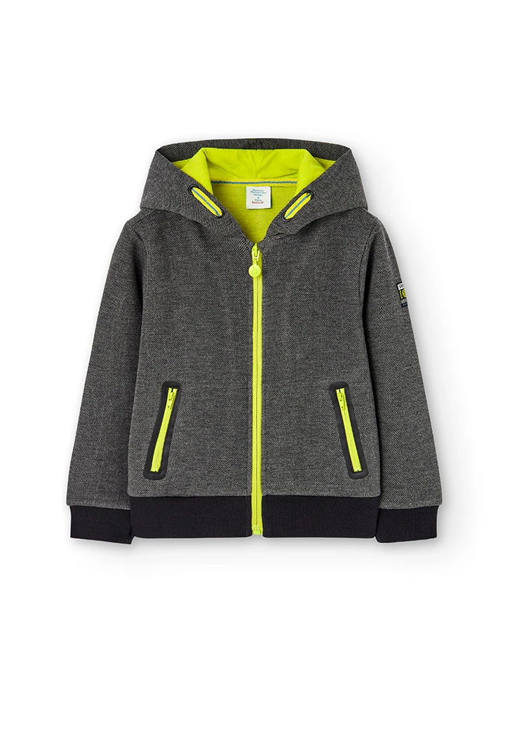 Chaqueta punto fantasía de niño gris vigoré