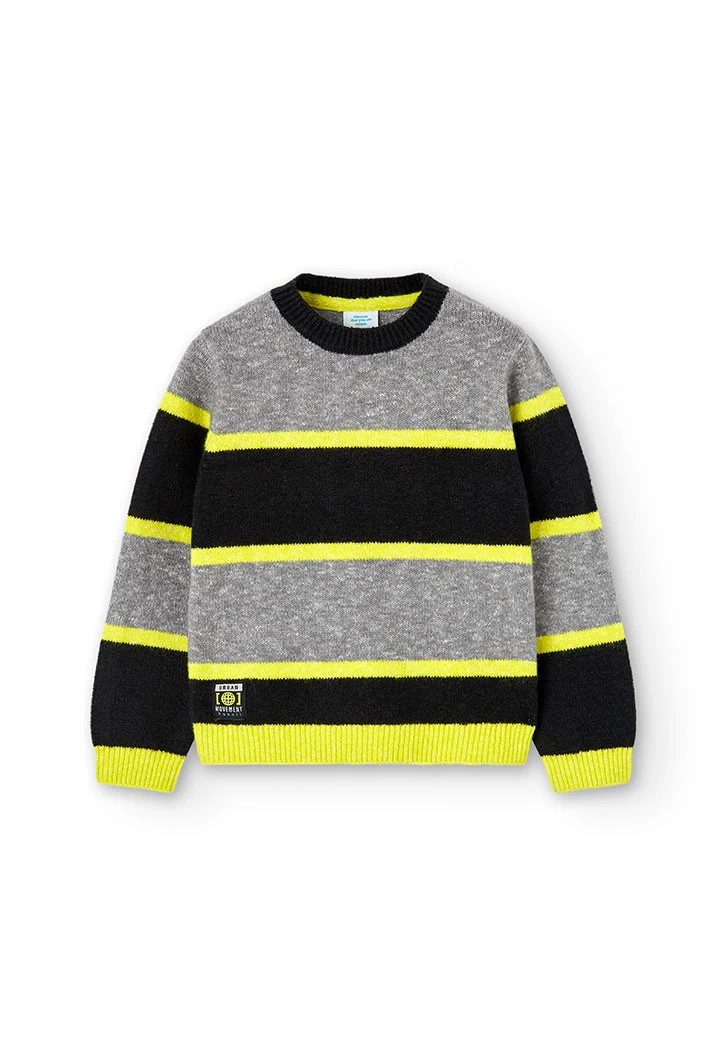 Pull à rayures pour garçon
