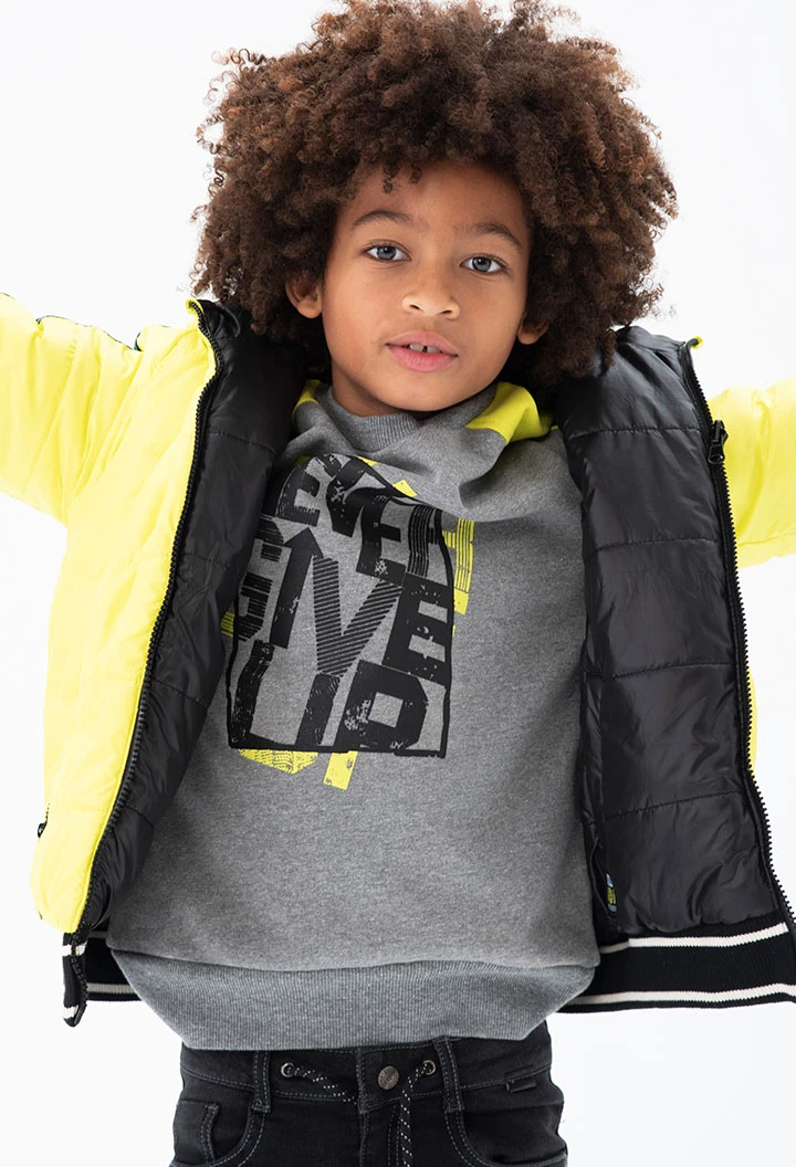 Parka reversibel technisches stoff für junge