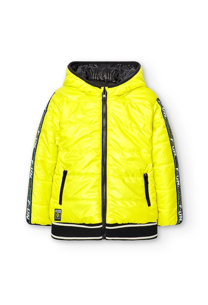 Parka réversible en toile technique pour garçon