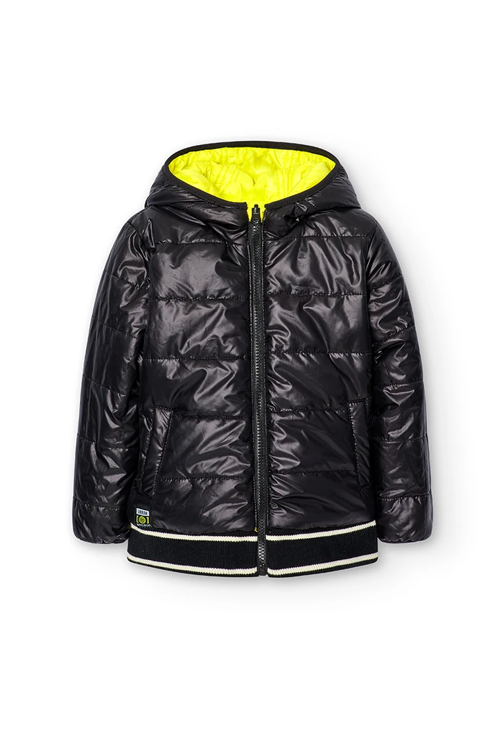 Parka réversible en toile technique pour garçon