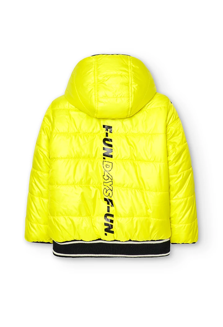Parka réversible en toile technique pour garçon