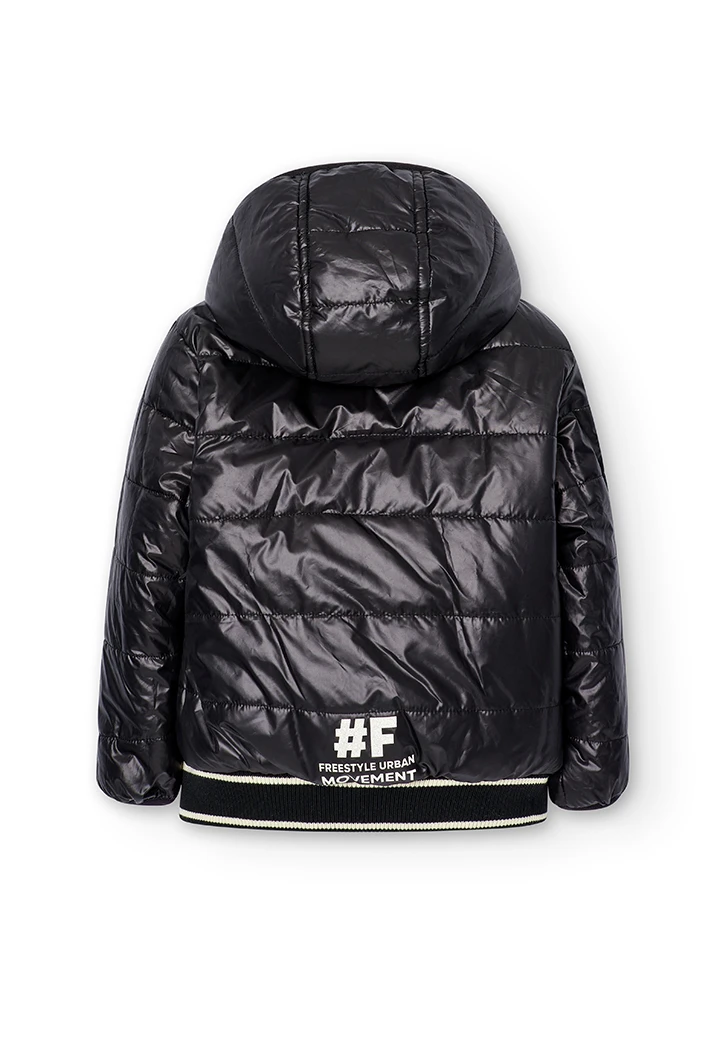 Parka réversible en toile technique pour garçon