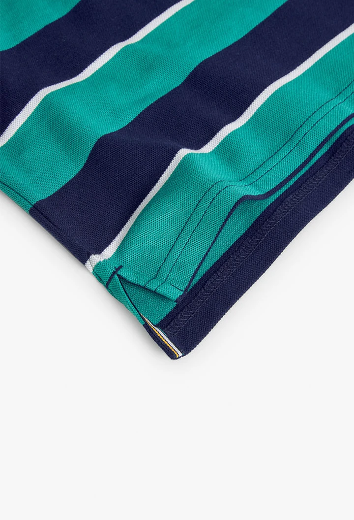 Polo piqué rayé garçon
