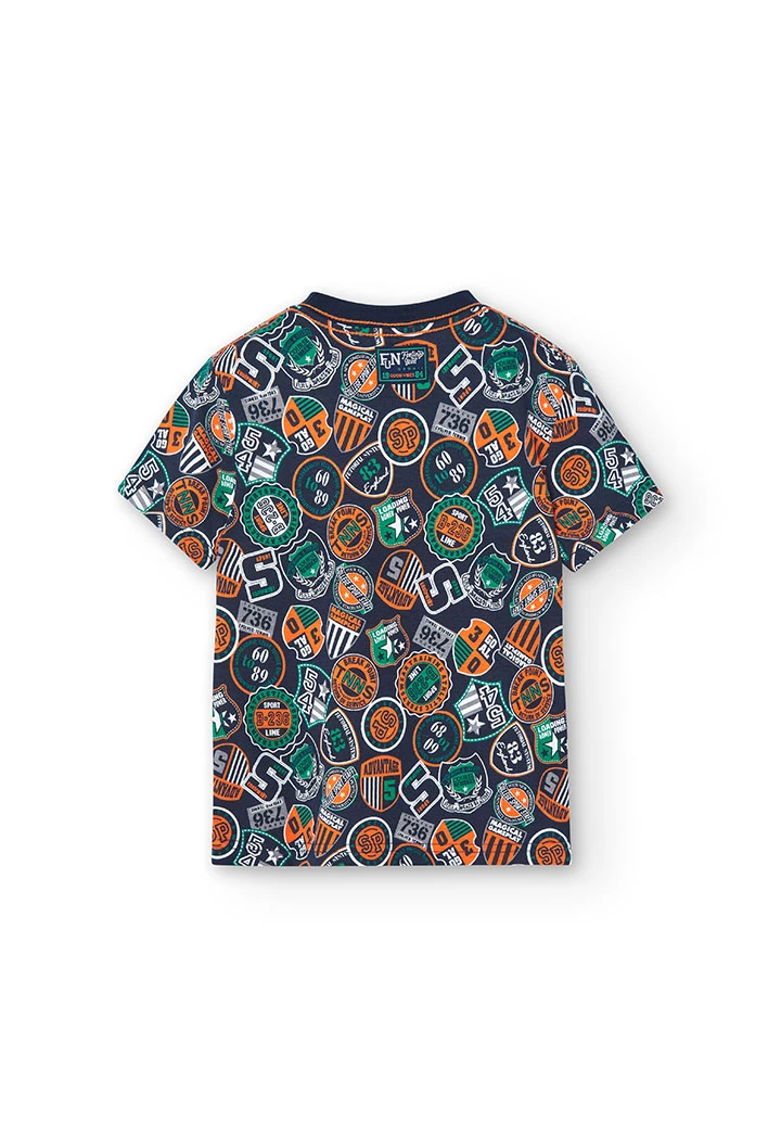 T-shirt tricoté imprimé garçon