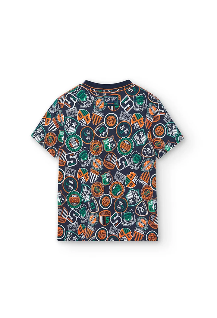 T-shirt tricoté imprimé garçon