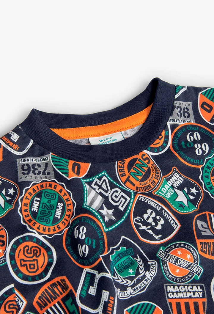 T-shirt tricoté imprimé garçon