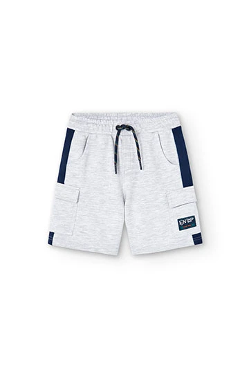 Fleece-Bermuda-Shorts, für Jungen, In Farbe Grau Vigoré