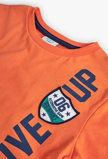Maglietta in jersey da bambino arancione