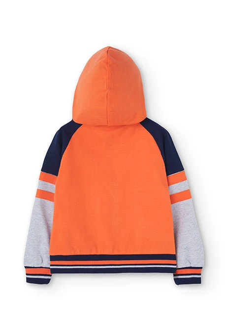 Boy's orange plush jacket