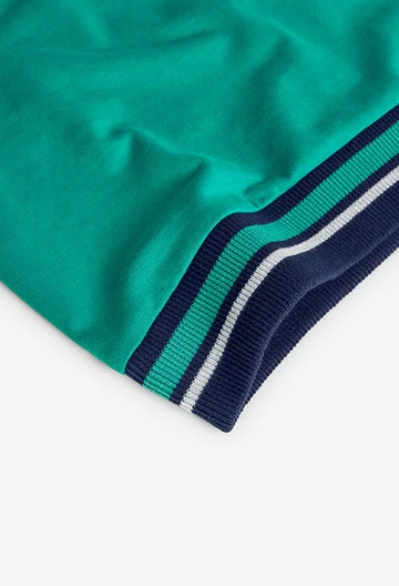 Fleece-Sweatshirt für Jungen, in Farbe Grün