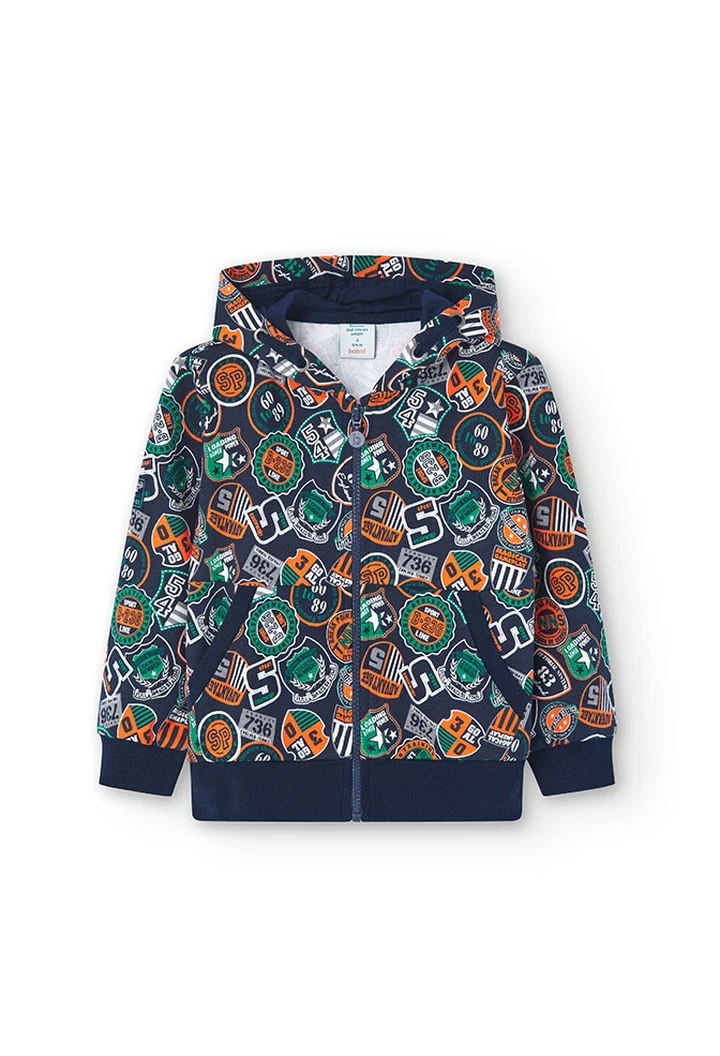 Veste molleton imprimée pour garçon