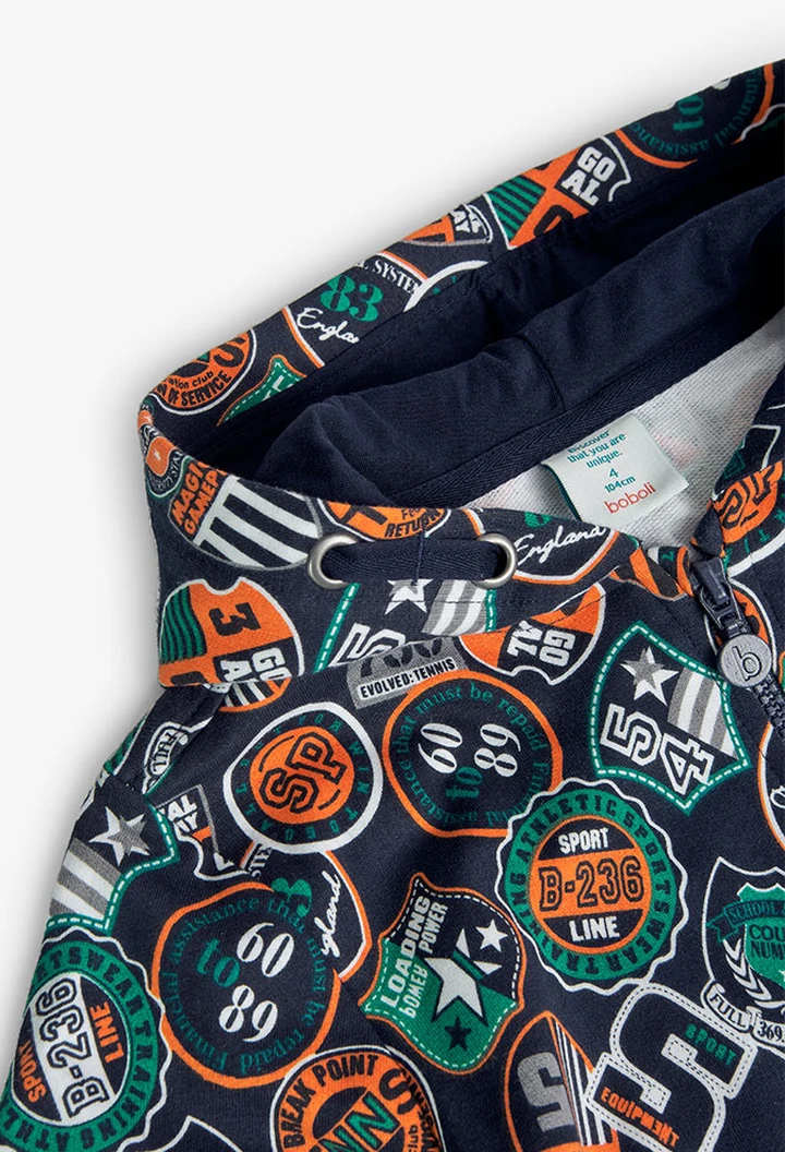 Veste molleton imprimée pour garçon
