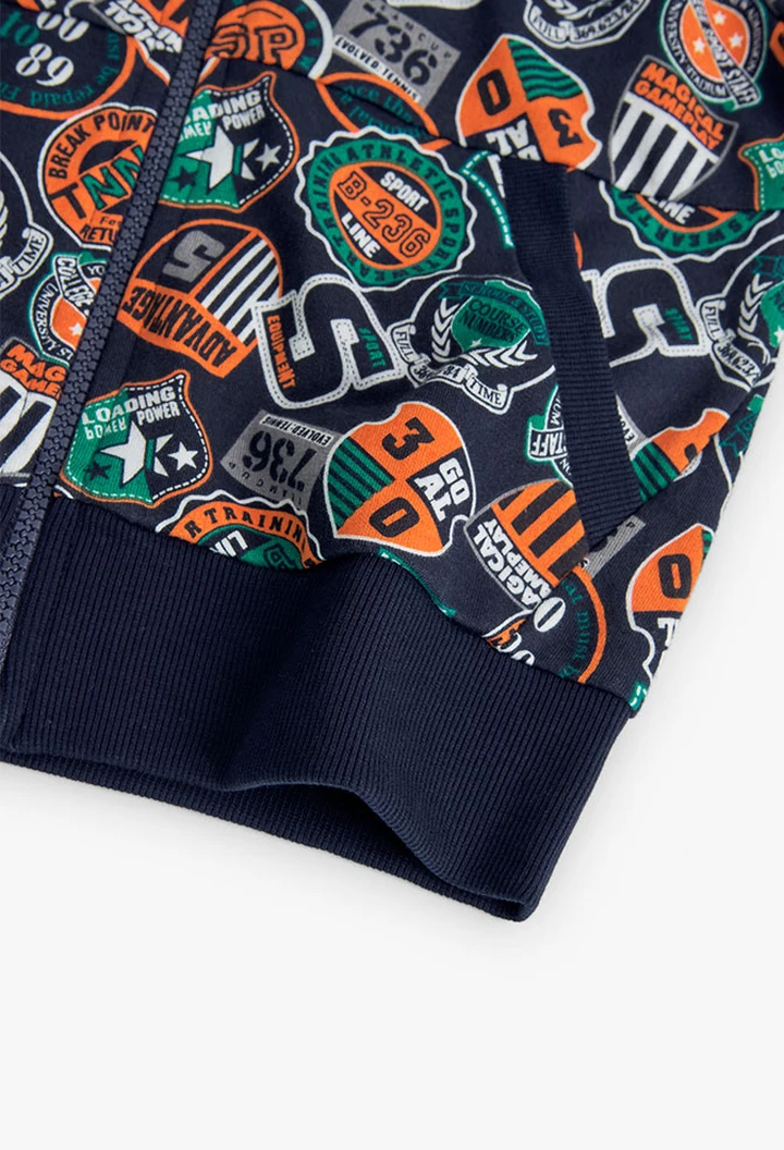 Veste molleton imprimée pour garçon
