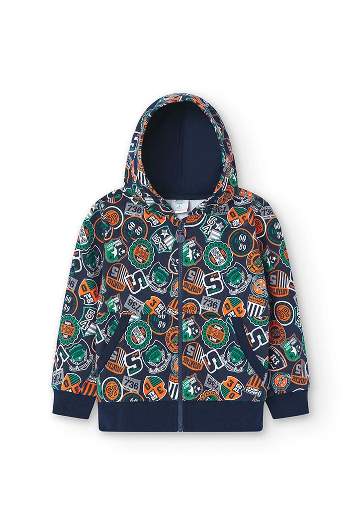 Veste molleton imprimée pour garçon