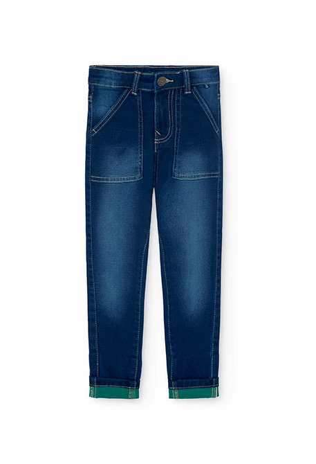 Pantalón denim de niño en azul