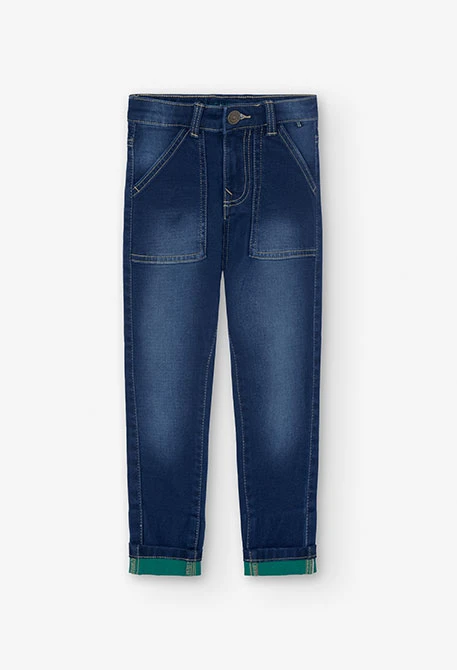 Pantalón denim de niño en azul