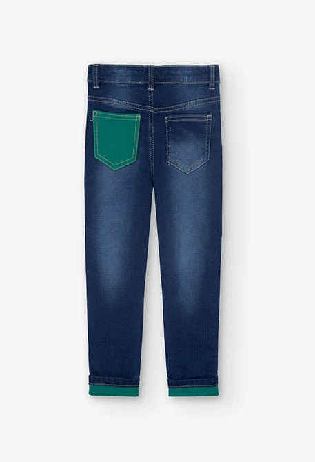 Pantalón denim de niño en azul