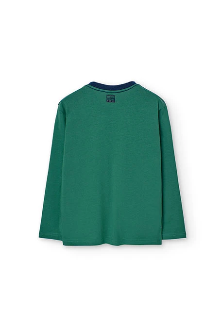 Children\'s green cotton T-shirt