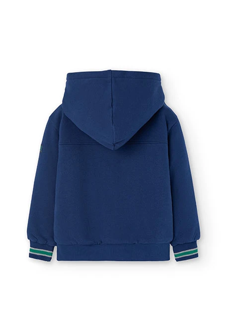 Giacca di felpa da bambino in blu navy