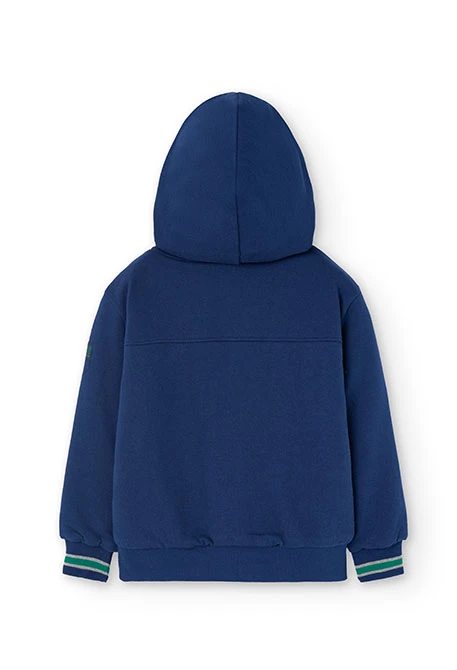 Boys navy fleece jacket hotsell