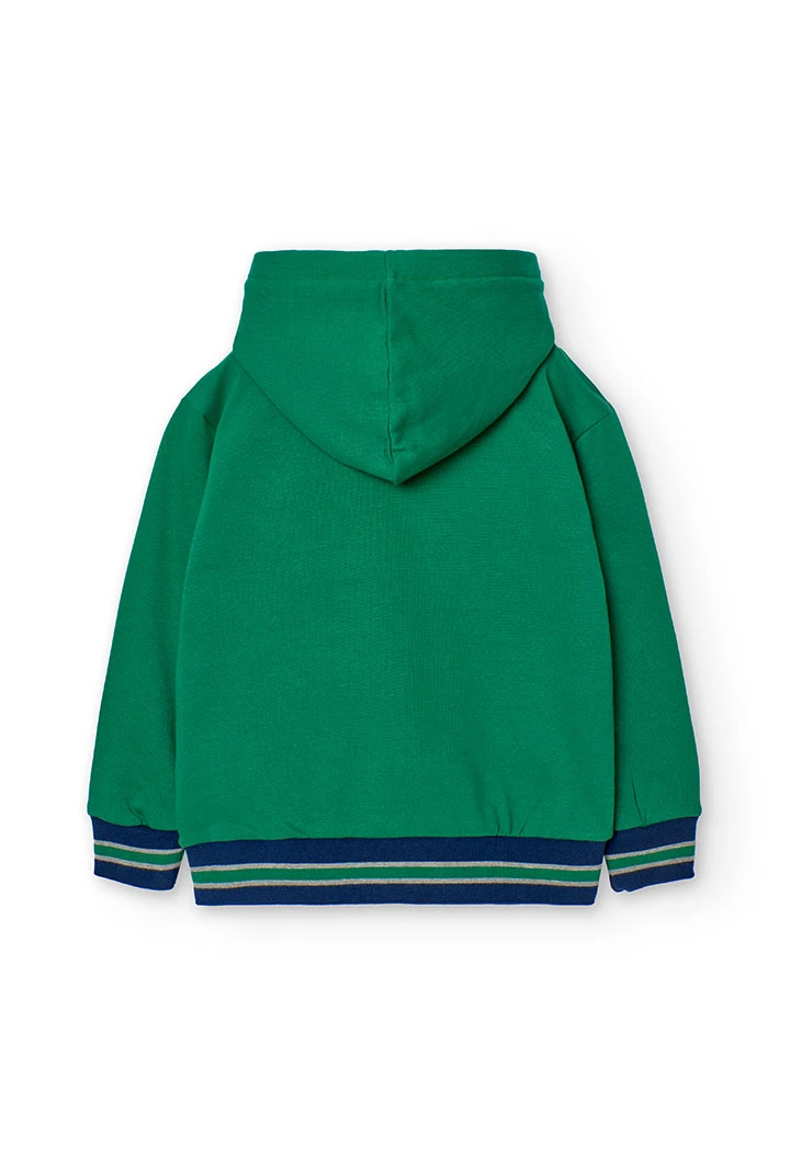 Sudadera de algodón de niño en verde