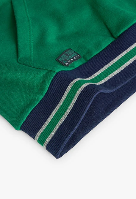 Children\'s cotton sweatshirt in green