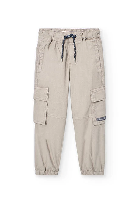 Jungen-Cargohose in Braun