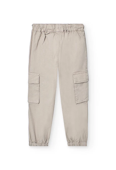 Jungen-Cargohose in Braun