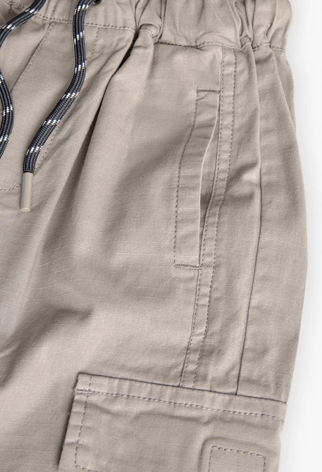 Pantaloni cargo per bambino di colore marrone