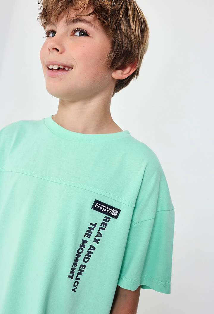 Strickshirt für Jungen in Wassergrün