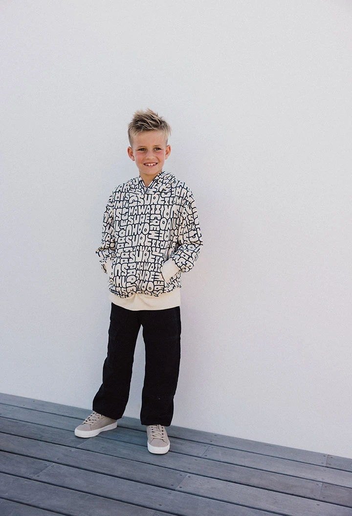 Pantalone in maglia per bambino di colore nero