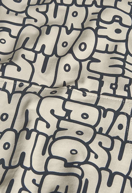 Sweatshirt de felpa para criança com estampado em cor creme