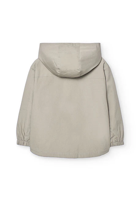 Technischer Strickparka für Jungen in Braun