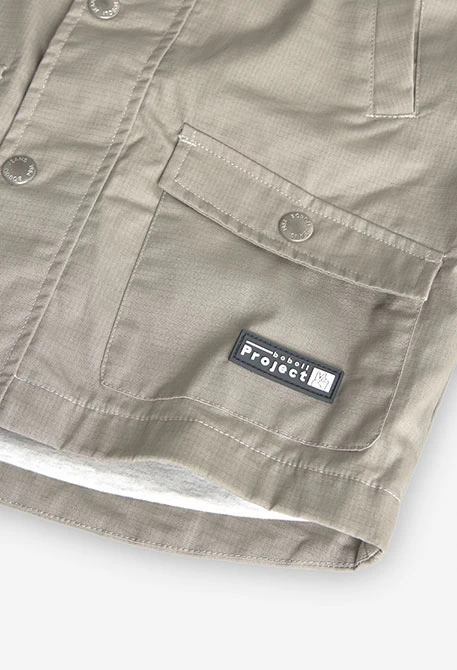 Technischer Strickparka für Jungen in Braun