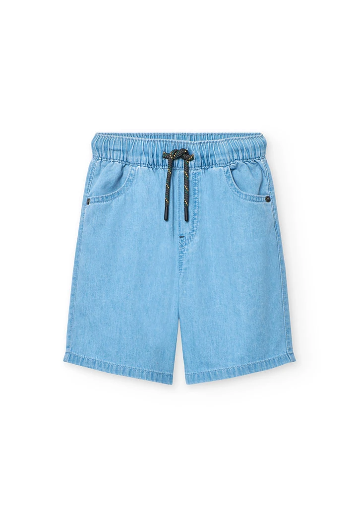 Bermudas de ganga para menino em cor bleach