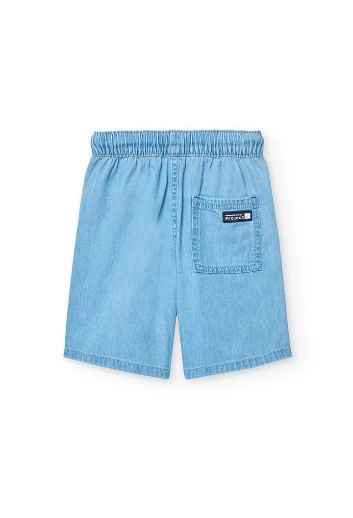 Bermudas de ganga para menino em cor bleach