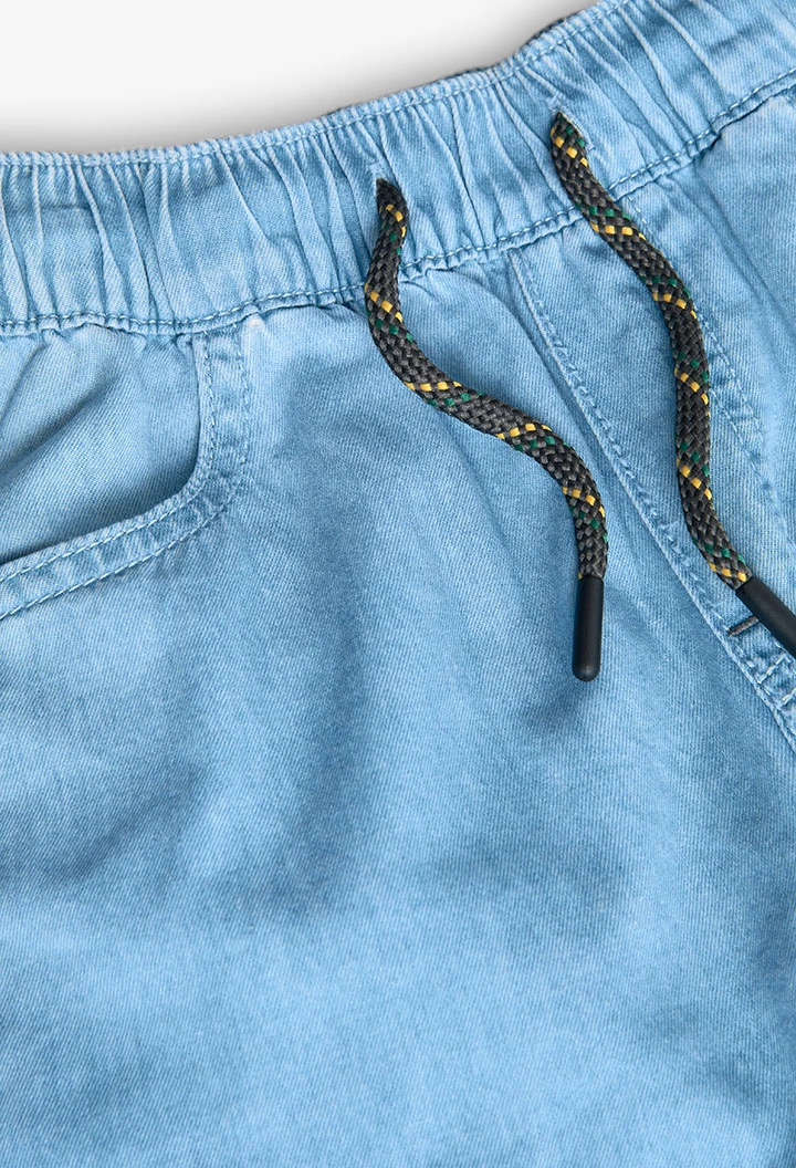 Bermudas de ganga para menino em cor bleach