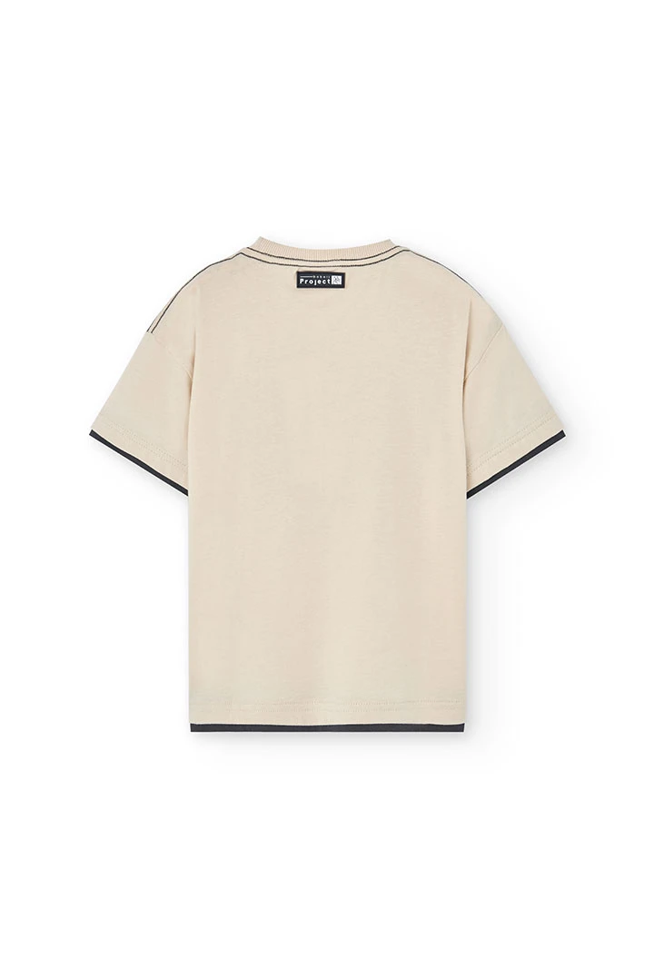 Maglietta a maglia per bambino in colore grezzo