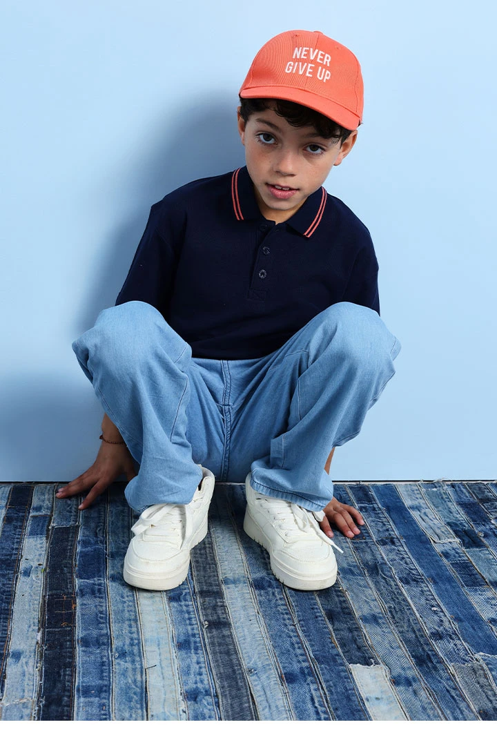 Pantaloni di denim per bambino in colore bleach