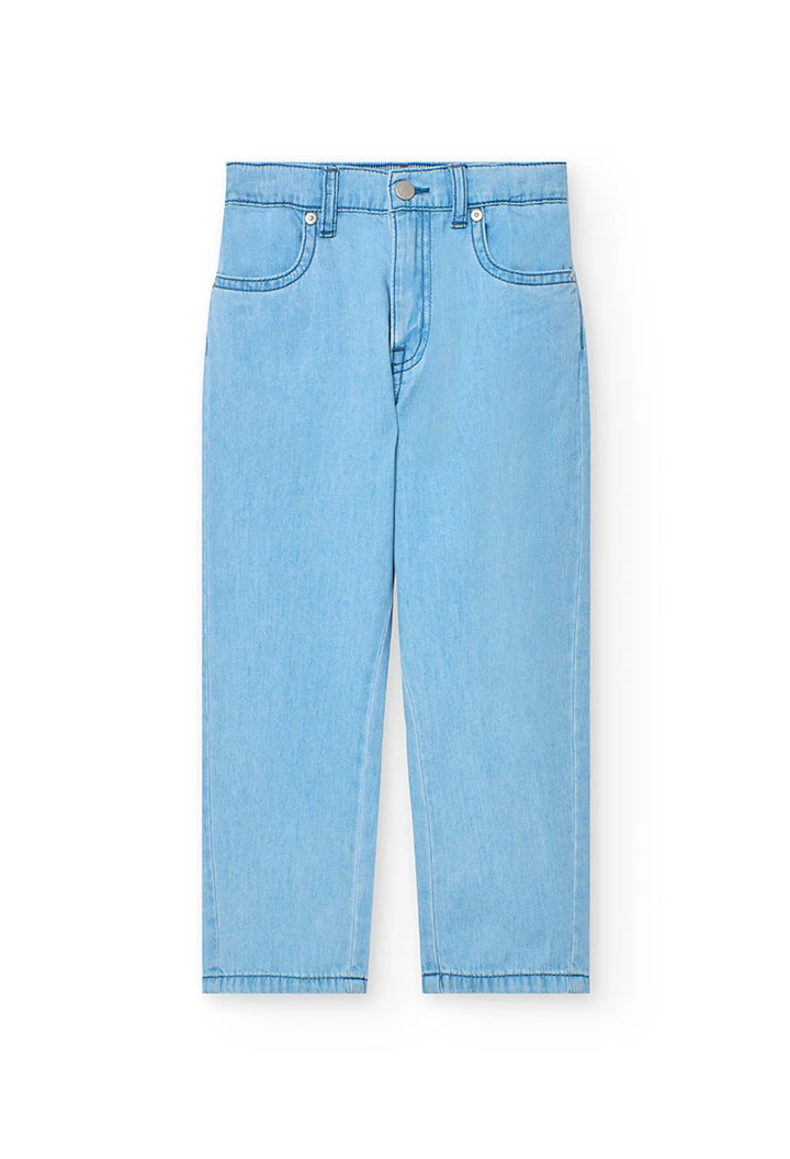 Pantaloni di denim per bambino in colore bleach