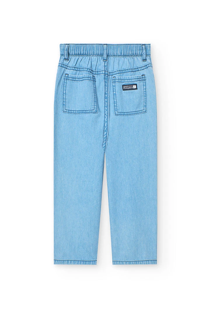 Pantaloni di denim per bambino in colore bleach